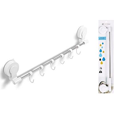 CONFORTIME Hanging Towel Rail Hooks ABS (53 x 9,5 x 9 cm) CONFORTIME Hanging Towel Rail Hooks ABS (53 x 9,5 x 9 cm)