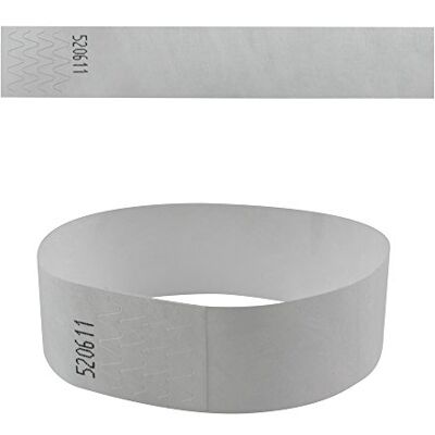 eBuyGB 13281 Plain Security Tyvek Paper Event Wrist Band for Festivals and Parties White (Pack of 250) eBuyGB 13281 Plain Security Tyvek Paper Event Wrist Band for Festivals and Parties White (Pack of 250)