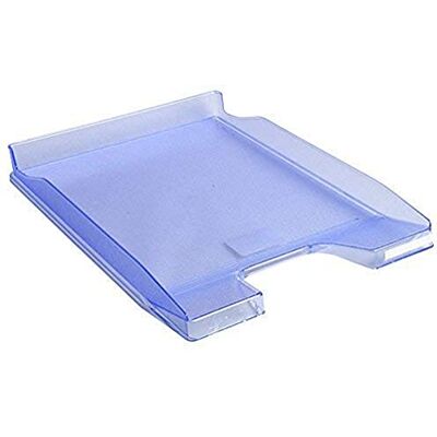 Exacompta Ref 11410D Office Letter Tray Combo Mini 347 x 255 x 38mm in Size, Suitable for A4 Documents, Stackable with Others, Holds Approx. 250 Sheets Ice Blue Translucent (Pack of 10) Exacompta Ref 11410D Office Letter Tray Combo Mini 347 x 255 x 38mm in Size, Suitable for A4 Documents, Stackable with Others, Holds Approx. 250 Sheets Ice Blue Translucent (Pack of 10)