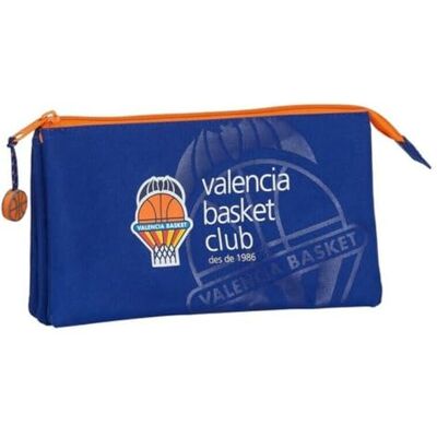 safta Valencia, Blue/Orange, 320x150x420 mm, Triple Pencil case safta Valencia, Blue/Orange, 320x150x420 mm, Triple Pencil case