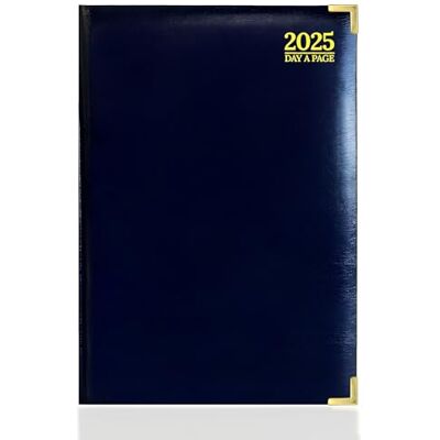 G4GADGET 2025 Diary A4 Day A Page Blue Hardback Cover Daily Planner with Hourly Slots Comprehensive Information and Note Sections G4GADGET 2025 Diary A4 Day A Page Blue Hardback Cover Daily Planner with Hourly Slots Comprehensive Information and Note Sections