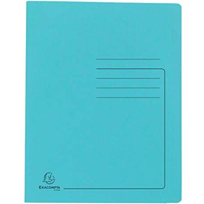 Exacompta Ref 39986E Flat Bar File Suitable for A4 Documents, Pre-Printed Cover, 355gsm Heavyweight Mottled Pressboard, 30mm Spine, Metal Spring Mechanism Turquoise Exacompta Ref 39986E Flat Bar File Suitable for A4 Documents, Pre-Printed Cover, 355gsm Heavyweight Mottled Pressboard, 30mm Spine, Metal Spring Mechanism Turquoise