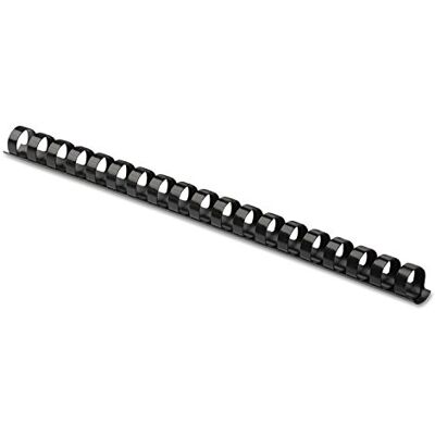 Fellowes Plastic Comb Binding Spines, 3/8 Inch Diameter, Black, 55 Sheets, 100 Pack (52325) Fellowes Plastic Comb Binding Spines, 3/8 Inch Diameter, Black, 55 Sheets, 100 Pack (52325)