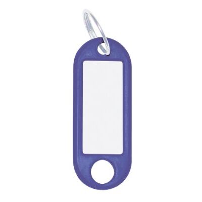 WEDO 262811803 Keyring for Labelling, Blue, Pack of 100, with Ring WEDO 262811803 Keyring for Labelling, Blue, Pack of 100, with Ring