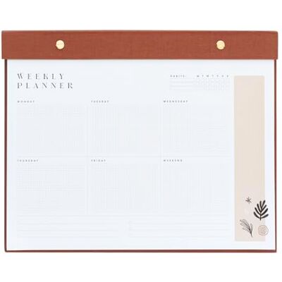 Kokonote Weekly Planner A4 Kalima 64 Tear Off Pages, Desk Organiser Planner Family, Weekly Desk Calendar, To Do List Book, Cute Stationery Gifts Kokonote Weekly Planner A4 Kalima 64 Tear Off Pages, Desk Organiser Planner Family, Weekly Desk Calendar, To Do List Book, Cute Stationery Gifts