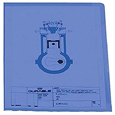 Durable A4 120mu Polypropylene Pockets Blue Durable A4 120mu Polypropylene Pockets Blue
