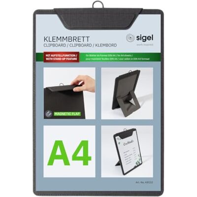 Sigel KB110 Menu clipboard 1 piece A4 Anthracite Sigel KB110 Menu clipboard 1 piece A4 Anthracite
