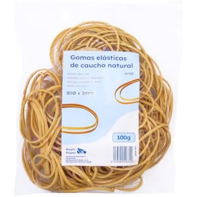 RAYLU PAPER Elastic Rubber Bands Office 100% Natural Rubber Durable Reusable Rubber Rings for Office and Home (80 Diameter x 2 mm, 100 g) RAYLU PAPER Elastic Rubber Bands Office 100% Natural Rubber Durable Reusable Rubber Rings for Office and Home (80 Diameter x 2 mm, 100 g)