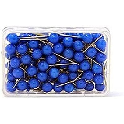 magnetoplan 111165003 Push Pins Hardened Stainless Steel Blue magnetoplan 111165003 Push Pins Hardened Stainless Steel Blue
