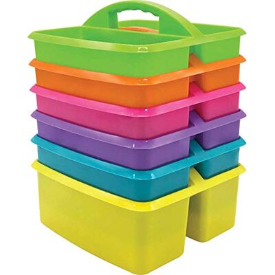 Teacher Created Resources Classroom Table Storage Caddy Set of 6 Bright Colours Teacher Created Resources Classroom Table Storage Caddy Set of 6 Bright Colours