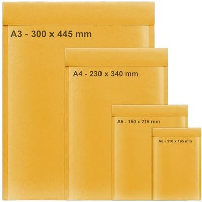 iSOUL A3 A4 A5 A6 Mix Size Bubble Padded Envelopes for Packaging Postage Peel & Seal Shipping Bag Mailers Postal Wrap 40 Pack iSOUL A3 A4 A5 A6 Mix Size Bubble Padded Envelopes for Packaging Postage Peel & Seal Shipping Bag Mailers Postal Wrap 40 Pack