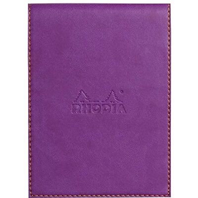 Rhodia 128210C Clipboard Case + Stapled Notepad N°12 Purple 8.5x12 cm Lined 80 Detachable Sheets White Clairefontaine Paper 80 g/m Pencil Holder Faux Leather rama Collection Rhodia 128210C Clipboard Case + Stapled Notepad N°12 Purple 8.5x12 cm Lined 80 Detachable Sheets White Clairefontaine Paper 80 g/m Pencil Holder Faux Leather rama Collection