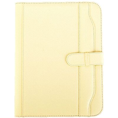 ARPAN A4 Conference Portfolio Folder with Calculator, Writing Pad & Pen Holder, Executive Presentation Folder with Closure Belt (Ivory Cream) ARPAN A4 Conference Portfolio Folder with Calculator, Writing Pad & Pen Holder, Executive Presentation Folder with Closure Belt (Ivory Cream)