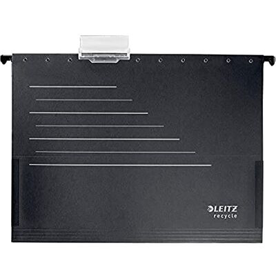 Leitz Alpha Card Suspension Pocket, A4, Eco Friendly, Premium Quality, Recycle Range, 19220095, Black/Grey Leitz Alpha Card Suspension Pocket, A4, Eco Friendly, Premium Quality, Recycle Range, 19220095, Black/Grey