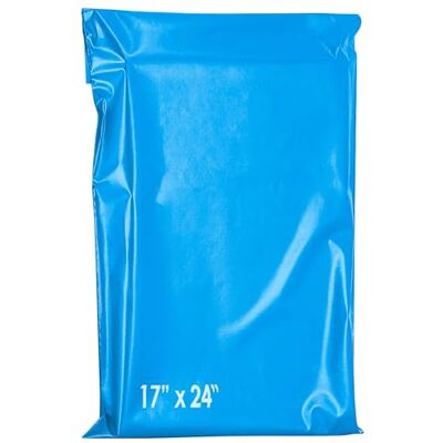 YUNJU 60 Mixed Mailing Postal Self-Seal Closure Plastic Bags, 17x24 Inch Size Envelopes for Posting Clothes, Postal, Packaging, Shipping Bags Tempered Proof, Secure Medium Large Postage Bags Sizes Blue YUNJU 60 Mixed Mailing Postal Self-Seal Closure Plastic Bags, 17x24 Inch Size Envelopes for Posting Clothes, Postal, Packaging, Shipping Bags Tempered Proof, Secure Medium Large Postage Bags Sizes Blue