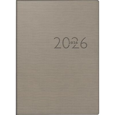 rido/idé Pocket Calendar Mod. perfect/Technik I 2026 A6, Faux Leather, Grey rido/idé Pocket Calendar Mod. perfect/Technik I 2026 A6, Faux Leather, Grey