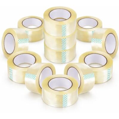 1ABOVE Clear Packing Tape 48mm x 66m (12 Rolls) — Heavy Duty 54 Microns Strong Parcel Tape for Moving Boxes, Packaging & Shipping 1ABOVE Clear Packing Tape 48mm x 66m (12 Rolls) — Heavy Duty 54 Microns Strong Parcel Tape for Moving Boxes, Packaging & Shipping