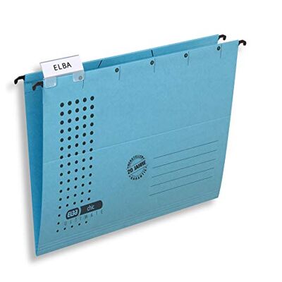 Elba Chic Ultimate 85740BL Suspension File with Open Sides Pack of 25 Blue Elba Chic Ultimate 85740BL Suspension File with Open Sides Pack of 25 Blue