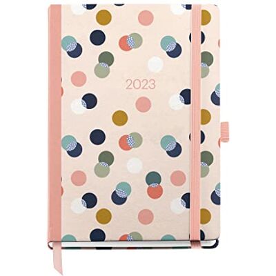 Miquelrius Year Planner 2023 Day Page Journal Size 122 x 168 mm Hard Cover Stitched Binding Catalan, English and Portuguese Confetti Miquelrius Year Planner 2023 Day Page Journal Size 122 x 168 mm Hard Cover Stitched Binding Catalan, English and Portuguese Confetti