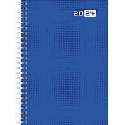 rido/idé Weekly calendar model futura 2 2024, Desk Planner, 2 pages = 1 week, sheet size 14.8 x 20.8 cm, blue rido/idé Weekly calendar model futura 2 2024, Desk Planner, 2 pages = 1 week, sheet size 14.8 x 20.8 cm, blue