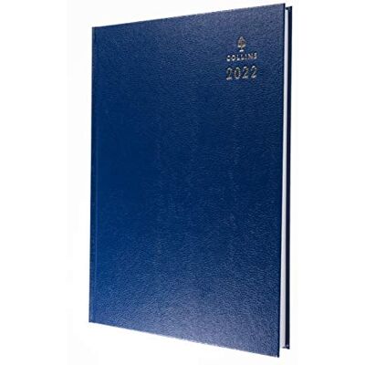 Collins Desk A4 Day to a Page 2022 Diary Blue Collins Desk A4 Day to a Page 2022 Diary Blue