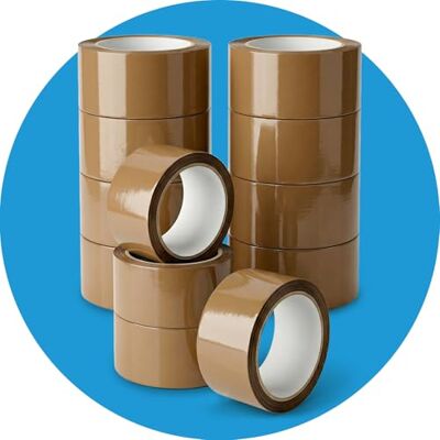 Stick Well Packaging Tape, Heavy Duty Brown Parcel Tape 12 Rolls With Low Noise 48mm X 66m, Secure Sticky Brown Tape For Box Packaging, Moving Boxes, Packing Tape Strong For Moving House (12 rolls) Stick Well Packaging Tape, Heavy Duty Brown Parcel Tape 12 Rolls With Low Noise 48mm X 66m, Secure Sticky Brown Tape For Box Packaging, Moving Boxes, Packing Tape Strong For Moving House (12 rolls)