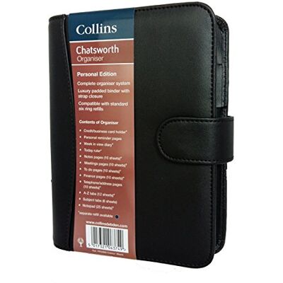 Collins Chatsworth Personal Organiser Week to View 2019 Diary Black Collins Chatsworth Personal Organiser Week to View 2019 Diary Black