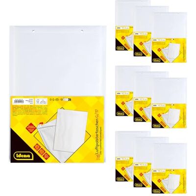 Idena 90562 Bubble Envelopes G/17 Pack of 10 25 x 35 cm Peel and Seal Padded Envelopes Made of FSC Mix Paper in White Idena 90562 Bubble Envelopes G/17 Pack of 10 25 x 35 cm Peel and Seal Padded Envelopes Made of FSC Mix Paper in White