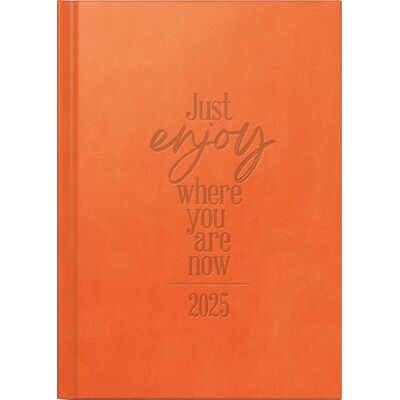 rido/idé Book Calendar Mod. futura 2 2025 "Just Enjoy" A5, Faux Leather rido/idé Book Calendar Mod. futura 2 2025 "Just Enjoy" A5, Faux Leather