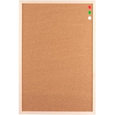 ASelected 60X40 CM Cork Board Notice Pin Board,Bulletin Board with pins,Cork Notice Board with Classic Wood Natural Framed for Wall Hanging,Vision Bulletin Board for Home Kitchen Office Decorative ASelected 60X40 CM Cork Board Notice Pin Board,Bulletin Board with pins,Cork Notice Board with Classic Wood Natural Framed for Wall Hanging,Vision Bulletin Board for Home Kitchen Office Decorative