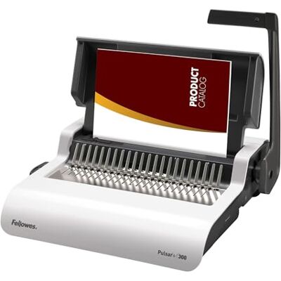 Fellowes 5627609_1 Pulsar Plus 300 Sheet Manual Comb Binder with Clear Binding Covers Fellowes 5627609_1 Pulsar Plus 300 Sheet Manual Comb Binder with Clear Binding Covers