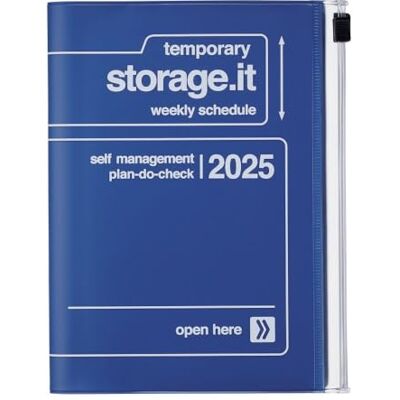 MARK'S(マークス) MARK'S 2024/2025 Taschenkalender A6 vertikal, Storage it // Navy MARK'S(マークス) MARK'S 2024/2025 Taschenkalender A6 vertikal, Storage it // Navy
