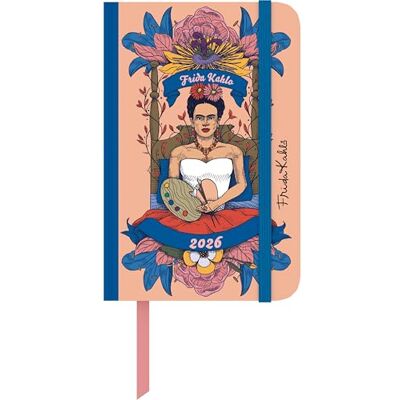 DUMONT Frida Kahlo Book Calendar 2026 Pocket Calendar 9 x 14 cm Weekly Planner with Closure Strap & Folding Pocket DUMONT Frida Kahlo Book Calendar 2026 Pocket Calendar 9 x 14 cm Weekly Planner with Closure Strap & Folding Pocket