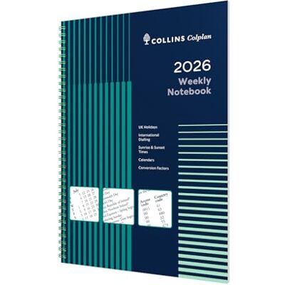 Collins Colplan 2026 12 Month Calendar Year Planner, Week-to-View with Notes Diary, A4 Wiro Bound Cover (62-26) Collins Colplan 2026 12 Month Calendar Year Planner, Week-to-View with Notes Diary, A4 Wiro Bound Cover (62-26)