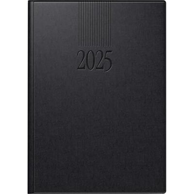 rido/idé Book Calendar Model Roma 1 (2025), 1 Page = 1 Day, A5, 416 Pages, Balacron Cover, Black rido/idé Book Calendar Model Roma 1 (2025), 1 Page = 1 Day, A5, 416 Pages, Balacron Cover, Black