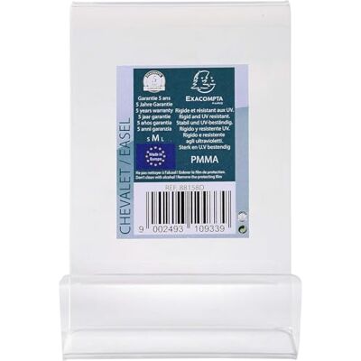 Exacompta Ref 88158D Medium Book / Display Easel 75 x 100 x 100mm in Size, Suitable for Leaflets or Books, PMMA (Acrylic) Material Clear Transparent Exacompta Ref 88158D Medium Book / Display Easel 75 x 100 x 100mm in Size, Suitable for Leaflets or Books, PMMA (Acrylic) Material Clear Transparent