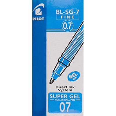 PILOT 570326 Supergel Rollerball 0.7 mm Tip (Box of 12) Blue SMOOTH & VIBRANT: Supergel rollerball pens with 0.7mm tip and vibrant blue ink for smooth everyday writing. PILOT 570326 Supergel Rollerball 0.7 mm Tip (Box of 12) Blue SMOOTH & VIBRANT: Supergel rollerball pens with 0.7mm tip and vibrant blue ink for smooth everyday writing.