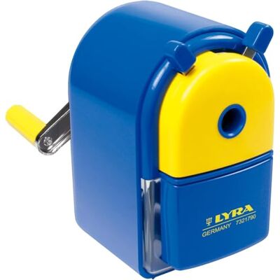 LYRA Plastic Desk Sharpener Machine with Tank, for Schools, Students and Offices LYRA Plastic Desk Sharpener Machine with Tank, for Schools, Students and Offices