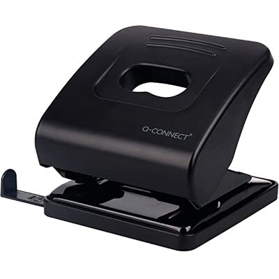 Q-Connect Standard Duty Hole Punch 30 Sheet Black 827P Q-Connect Standard Duty Hole Punch 30 Sheet Black 827P