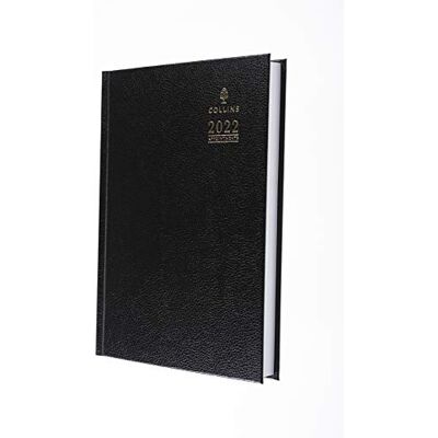 Collins Desk A5 Day to a Page with Appointments 2022 Diary Black Collins Desk A5 Day to a Page with Appointments 2022 Diary Black