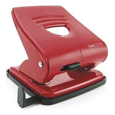 Rapesco PF827AR1 827 2-Hole Metal Punch, 30 Sheet Capacity, Red Rapesco PF827AR1 827 2-Hole Metal Punch, 30 Sheet Capacity, Red