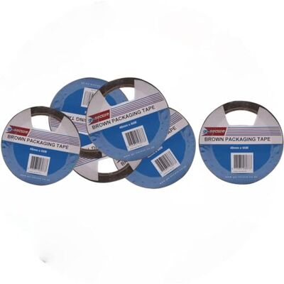 GoSecure Packaging Tape 50mmx66m Brown (Pack of 6) GoSecure Packaging Tape 50mmx66m Brown (Pack of 6)