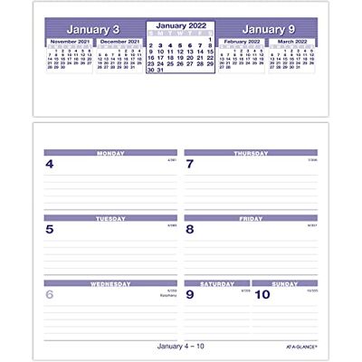 AT-A-GLANCE 2022 Flip-A-Week Weekly Desk Calendar Refill by , 6" x 7" (SW705X50) AT-A-GLANCE 2022 Flip-A-Week Weekly Desk Calendar Refill by , 6" x 7" (SW705X50)