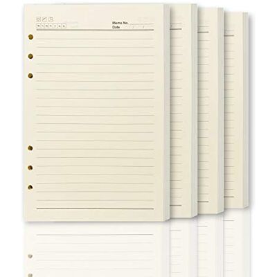 ARPAN A5 Executive Personal Organiser Notebook, Ruled Pages, Padded PU Leather Cover, Stud Button Closure, Ring Binder with Card Pockets, Cream Paper (1, Only Refills 100 Sheets) ARPAN A5 Executive Personal Organiser Notebook, Ruled Pages, Padded PU Leather Cover, Stud Button Closure, Ring Binder with Card Pockets, Cream Paper (1, Only Refills 100 Sheets)