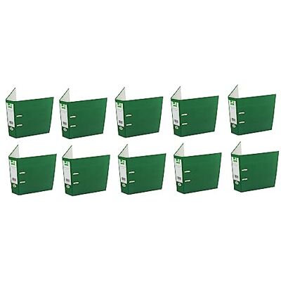 Q-Connect Lever Arch File Paperbacked A4 Green (Pack of 10) Q-Connect Lever Arch File Paperbacked A4 Green (Pack of 10)