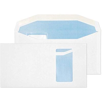 Blake Purely Everyday DL+ 121 x 235 mm 90 gsm Gummed Mailer Portrait Window Envelopes (9114PW) White Pack of 1000 Blake Purely Everyday DL+ 121 x 235 mm 90 gsm Gummed Mailer Portrait Window Envelopes (9114PW) White Pack of 1000