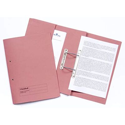 Exacompta Ref 211/6006Z Guildhall Pocket Spiral File, 420gsm Heavyweight Manilla, Holds A4 & Foolscap Documents, Left Hand Pocket, Blue Angel Certified Pink, Pack of 25 Exacompta Ref 211/6006Z Guildhall Pocket Spiral File, 420gsm Heavyweight Manilla, Holds A4 & Foolscap Documents, Left Hand Pocket, Blue Angel Certified Pink, Pack of 25