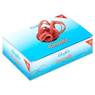 Läufer Rondella Rubber Bands 500 g Box 100x5 mm/65 mm Ø red Läufer Rondella Rubber Bands 500 g Box 100x5 mm/65 mm Ø red