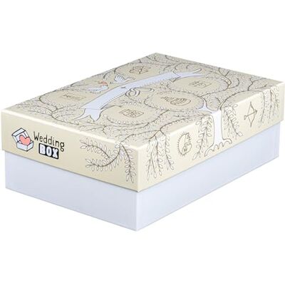 FALKEN Original StoryBox WEDDING. 120 mm high, DIN A4+, made in Germany, gift box with lid, ideal for memories, photos, weddings, pictures, crafts, storage box, all-purpose box FALKEN Original StoryBox WEDDING. 120 mm high, DIN A4+, made in Germany, gift box with lid, ideal for memories, photos, weddings, pictures, crafts, storage box, all-purpose box