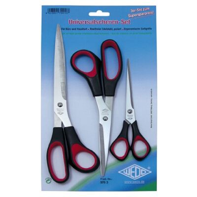 WEDO UniversalscherenSet, 3–Piece, Length: 160–255 210 MM WEDO UniversalscherenSet, 3–Piece, Length: 160–255 210 MM